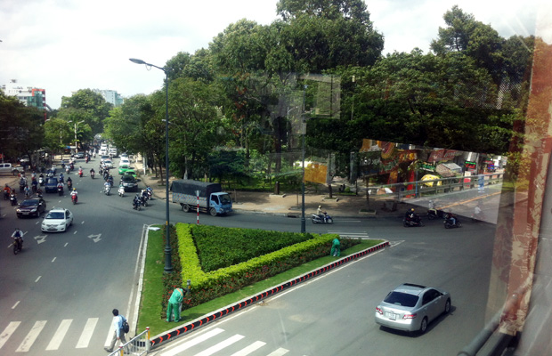 Saigon is a lovely city, lots of greenery wherever you look.